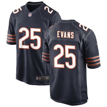 Chicago Bears #25 Darrynton Evans Navy Football Game Jersey