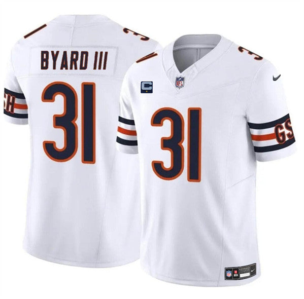 Kevin Byard III Chicago Bears white FUSE jersey