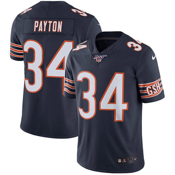 Chicago Bears #34 Walter Payton Navy 2019 100th Season Jersey