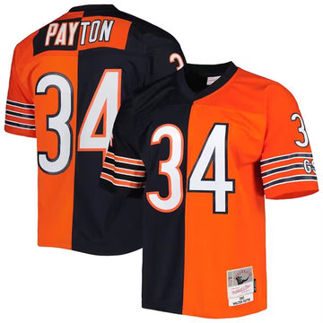 Walter Payton Chicago Bears navy-orange jersey