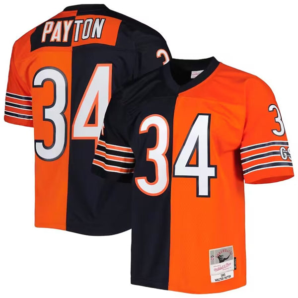 Walter Payton Chicago Bears navy-orange jersey
