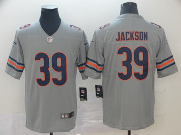 Chicago Bears #39 Eddie Jackson Silver Inverted Legend Jersey
