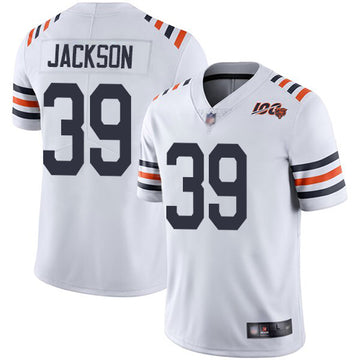 Chicago Bears #39 Eddie Jackson White 2019 100th Season Jersey