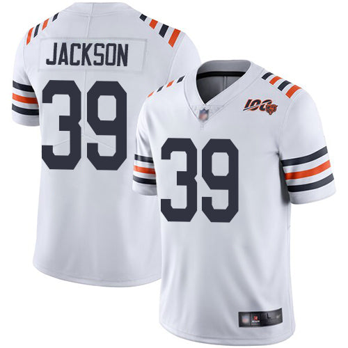 Chicago Bears #39 Eddie Jackson White 2019 100th Season Jersey