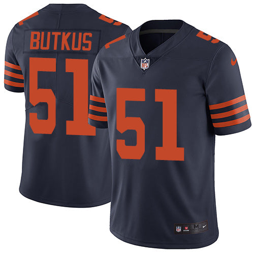 Chicago Bears #51 Dick Butkus Navy Jersey
