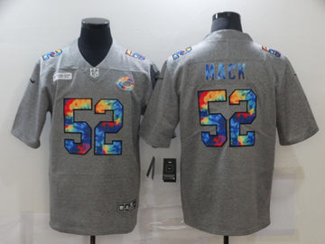 Chicago Bears #52 Khalil Mack 2020 Grey Crucial Catch Jersey