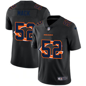 Chicago Bears #52 Khalil Mack Black Shadow Logo Jersey