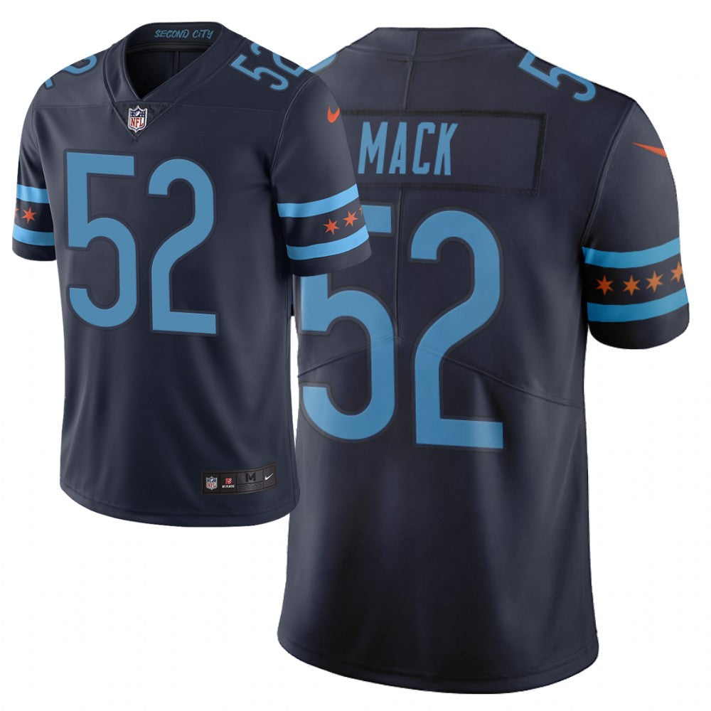 Chicago Bears #52 Khalil Mack Navy 2019 City Edition Jersey