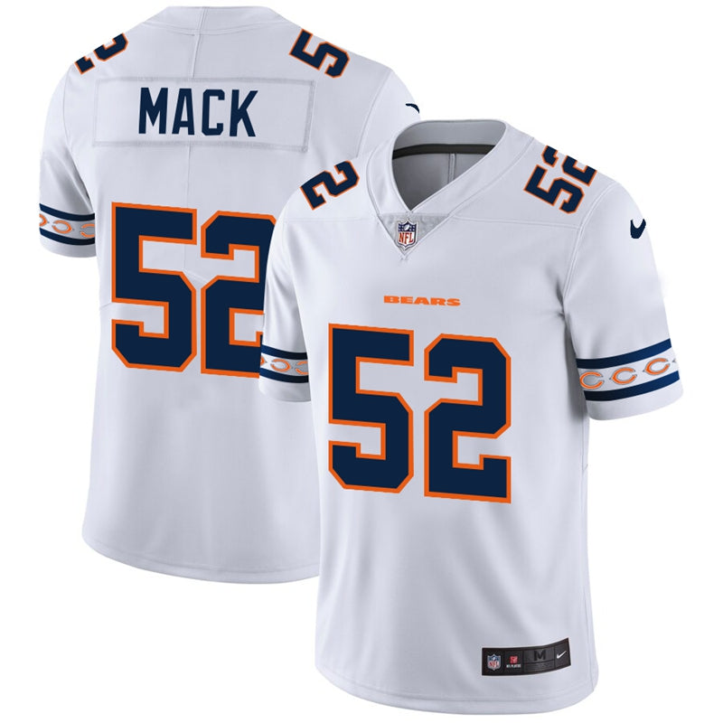 Chicago Bears #52 Khalil Mack White 2019 Team Logo Cool Edition Jersey