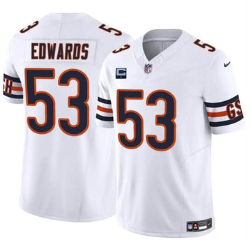 TJ Edwards Chicago Bears white FUSE jersey