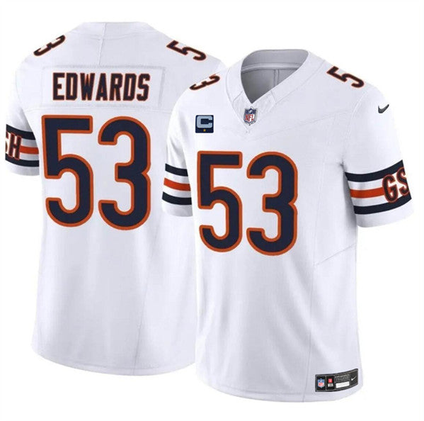 TJ Edwards Chicago Bears white FUSE jersey