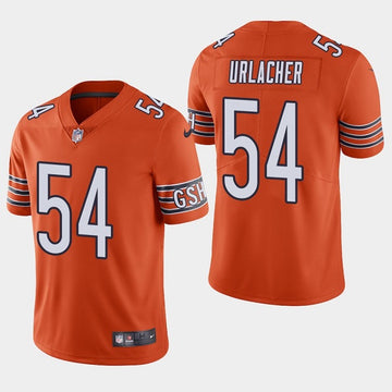 Chicago Bears #54 Brian Urlacher Orange Baseball Jersey