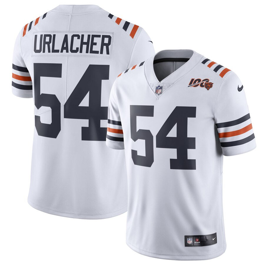 Chicago Bears #54 Brian Urlacher White 2019 100th Jersey