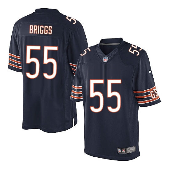 Chicago Bears #55 Lance Briggs Navy Jersey