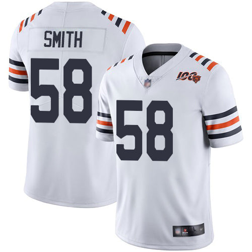 Chicago Bears #58 Roquan Smith White 2019 100th Season Jersey