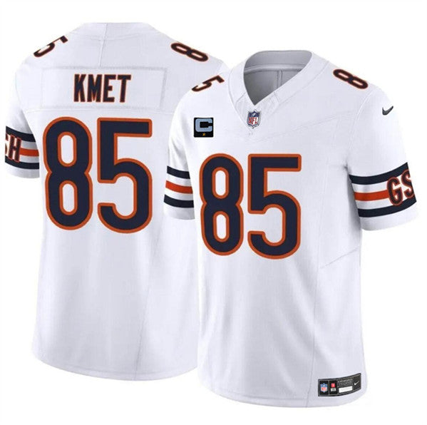 Cole Kmet Chicago Bears white FUSE jersey