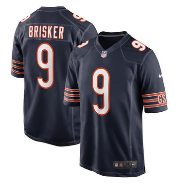 Chicago Bears #9 Jaquan Brisker Navy Football Game Jersey