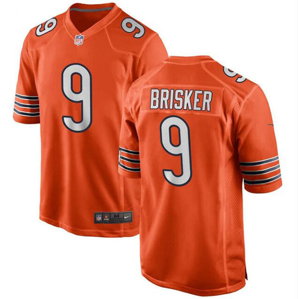 Chicago Bears #9 Jaquan Brisker Orange Football Game Jersey