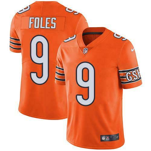 Chicago Bears #9 Nick Foles Orange Jersey