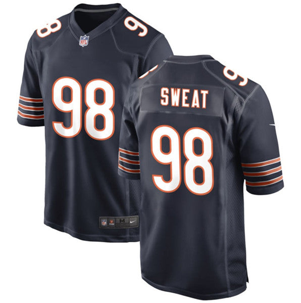 Chicago Bears #98 Montez Sweat Navy Football Game Jersey