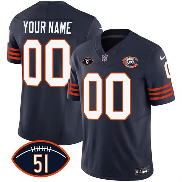 Custom Chicago Bears navy FUSE jersey