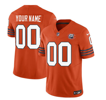 Custom Chicago Bears orange FUSE jersey