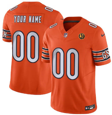 Custom Chicago Bears orange FUSE jersey