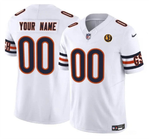 Custom Chicago Bears white FUSE jersey