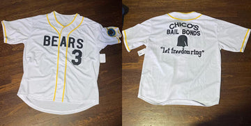 Chicago Bears Custom White Baseball Jersey