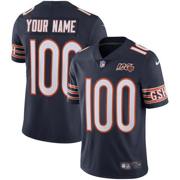 Chicago Bears Customized 100th season Blue Jersey