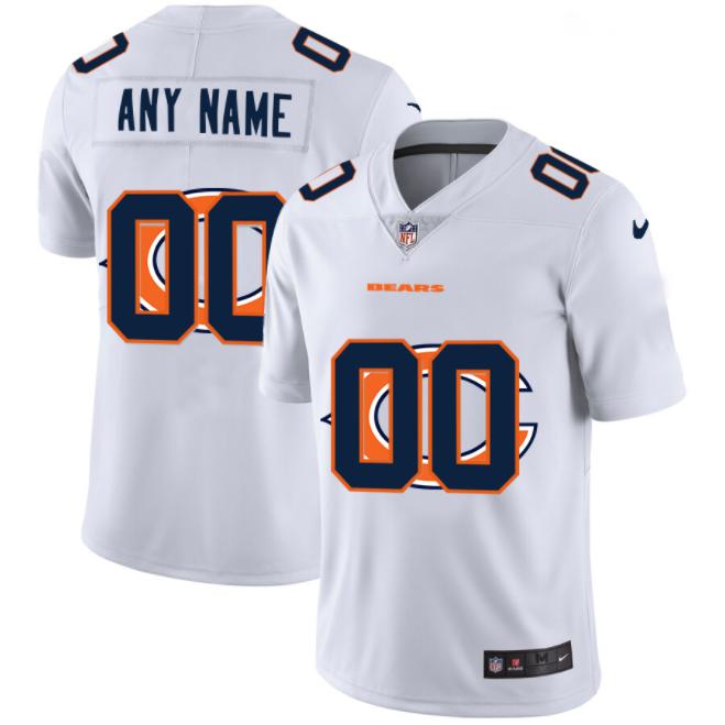 Chicago Bears Customized White 2020 Team Big Logo Jersey