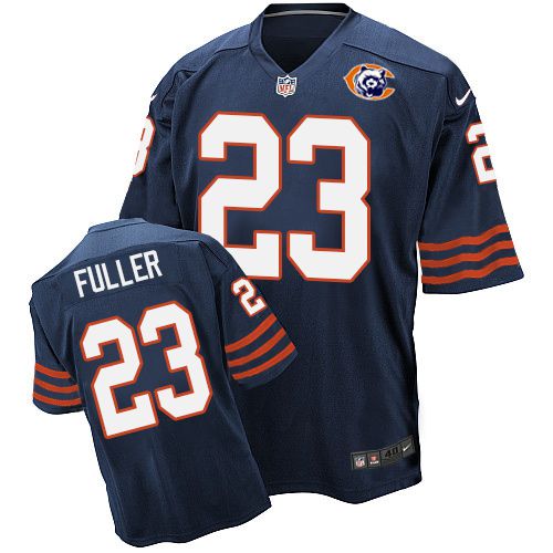 Chicago Bears Navy Custom Elite Jersey