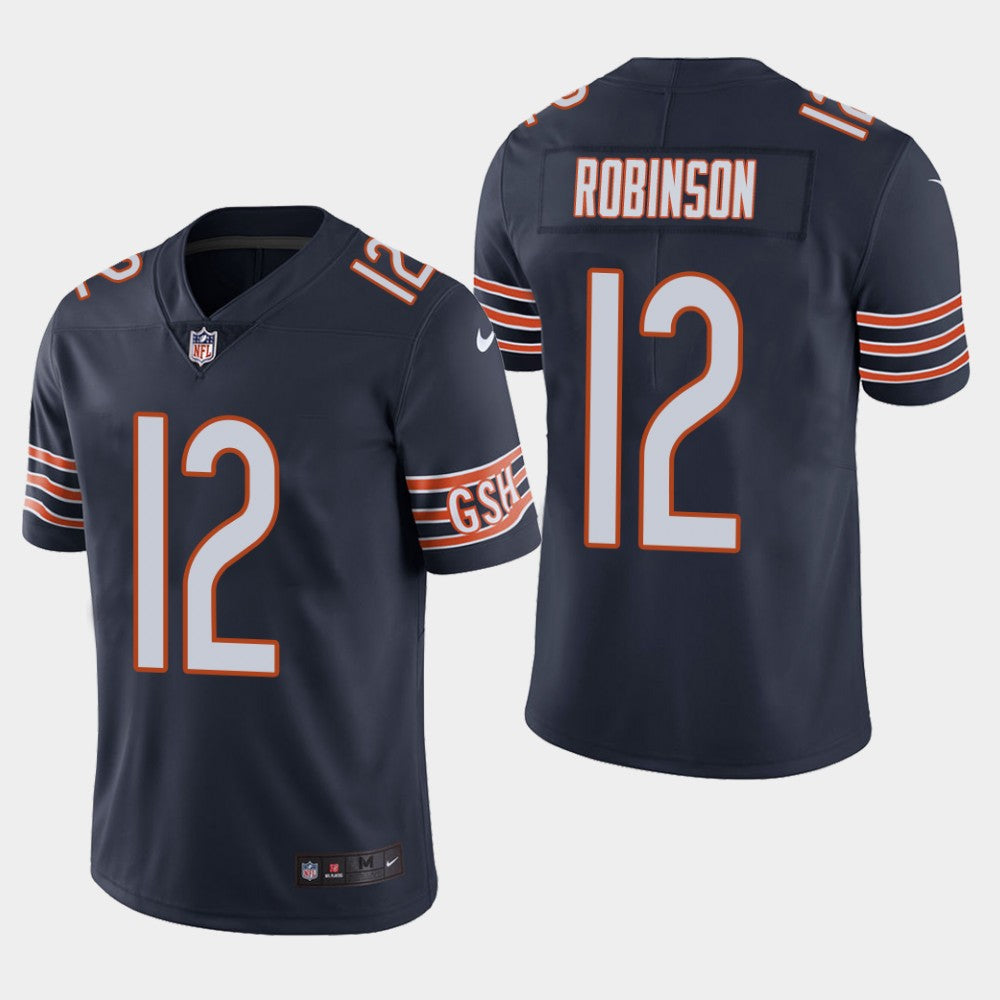 Chicago Bears#12 Allen Robinson Navy Blue Jersey