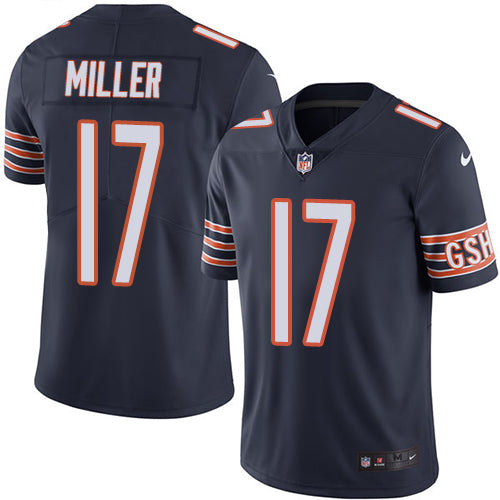 Chicago Bears#17 Anthony Miller Navy Blue Jersey