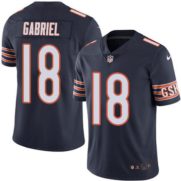 Chicago Bears#18 Taylor Gabriel Navy Blue Jersey