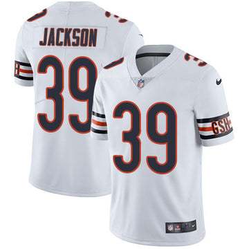 Chicago Bears#39 Eddie Jackson White Jersey