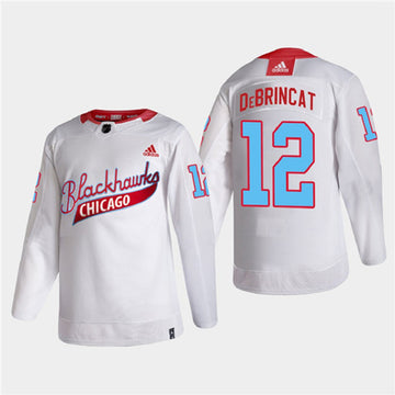 Alex DeBrincat Chicago Blackhawks white jersey