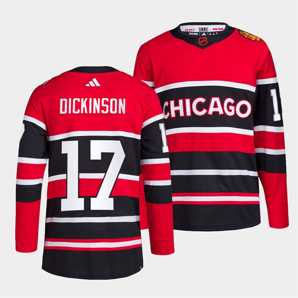 Jason Dickinson Chicago Blackhawks red Reverse Retro jersey