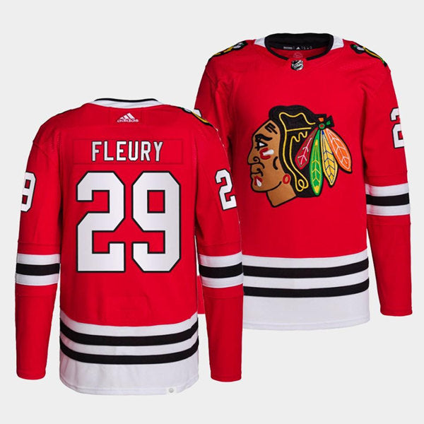 Marc-Andre Fleury Chicago Blackhawks red jersey