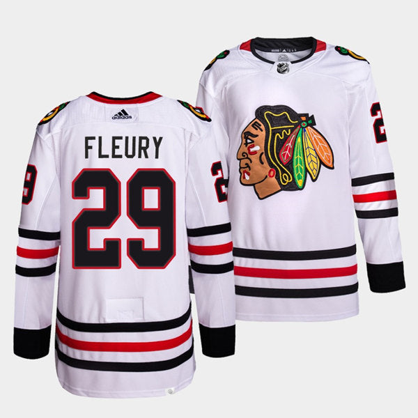 Marc-Andre Fleury Chicago Blackhawks white jersey
