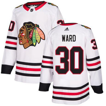 Cam Ward Chicago Blackhawks white jersey