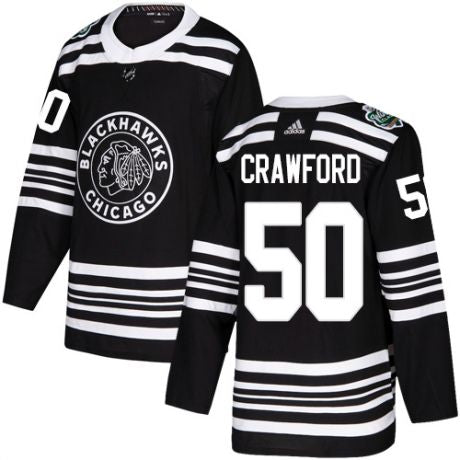 Corey Crawford Chicago Blackhawks black Winter Classic jersey