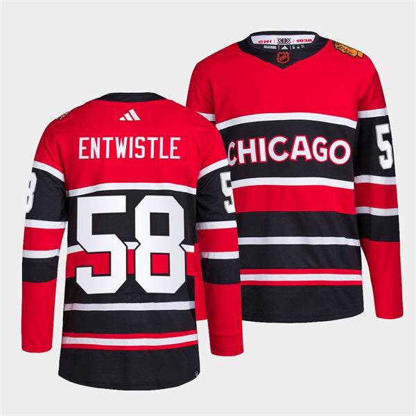 MacKenzie Entwistle Chicago Blackhawks red Reverse Retro jersey