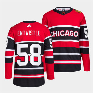 MacKenzie Entwistle Chicago Blackhawks red Reverse Retro jersey
