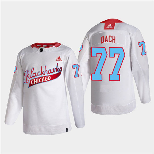 Kirby Dach Chicago Blackhawks white jersey