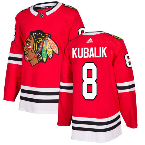 Dominik Kubalik Chicago Blackhawks red jersey