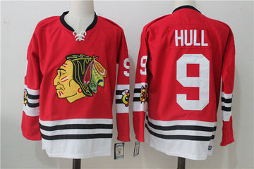 Bobby Hull Chicago Blackhawks red Throwback jersey
