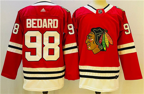 Connor Bedard Chicago Blackhawks red jersey