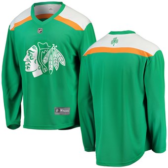 Chicago Blackhawks green jersey