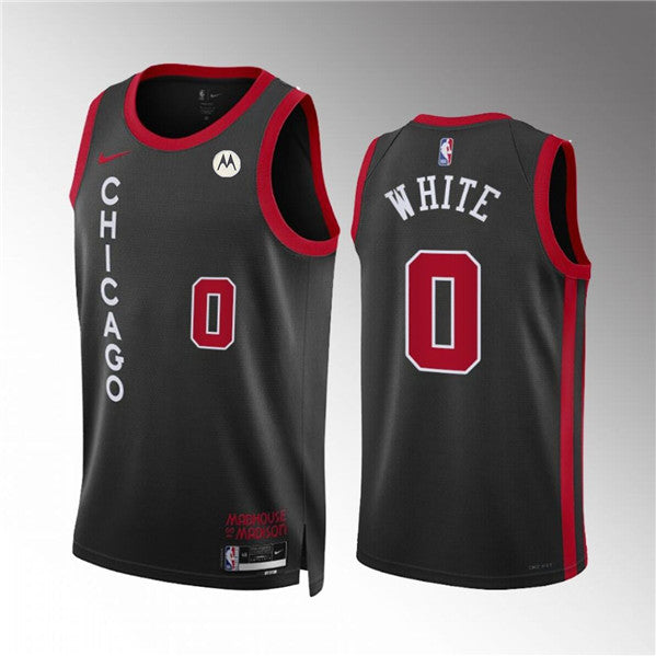 Coby Chicago Bulls white City Edition jersey